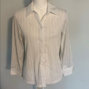 White collared Button Up size medium